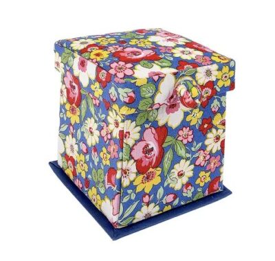 Hedgerow Bloom Victorian Style Sewing Box - Closed